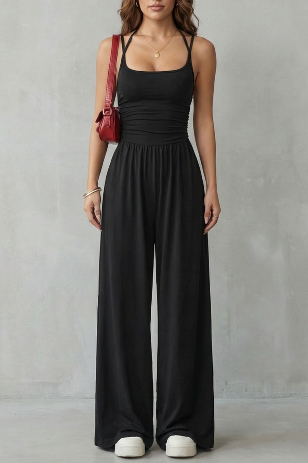 Women's Wide-Leg Cami Jumpsuit