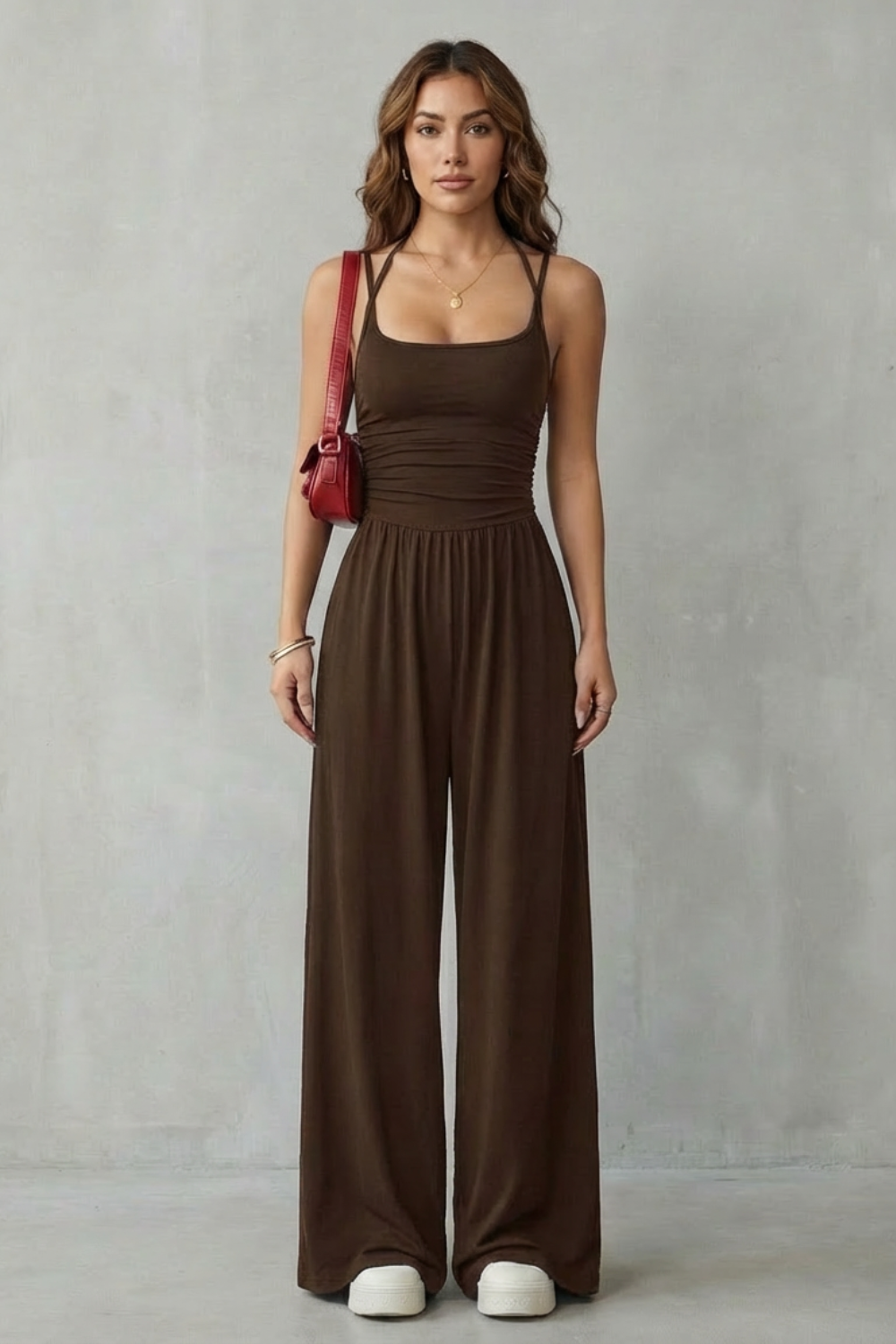 Women's Wide-Leg Cami Jumpsuit