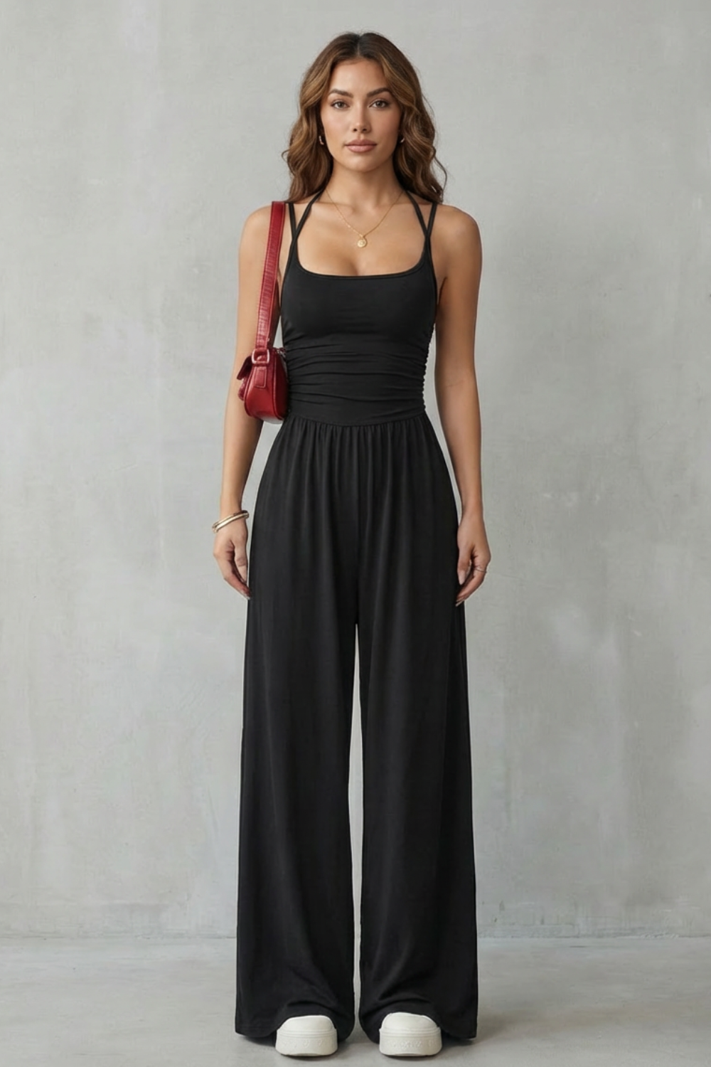 Women's Wide-Leg Cami Jumpsuit