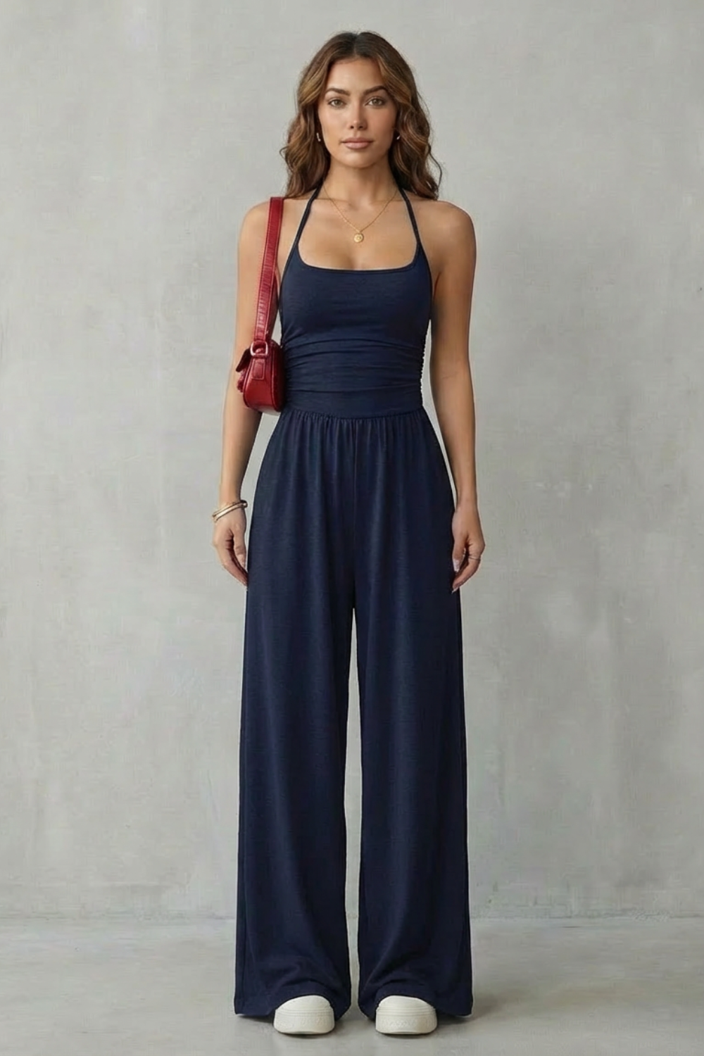 Women's Wide-Leg Cami Jumpsuit