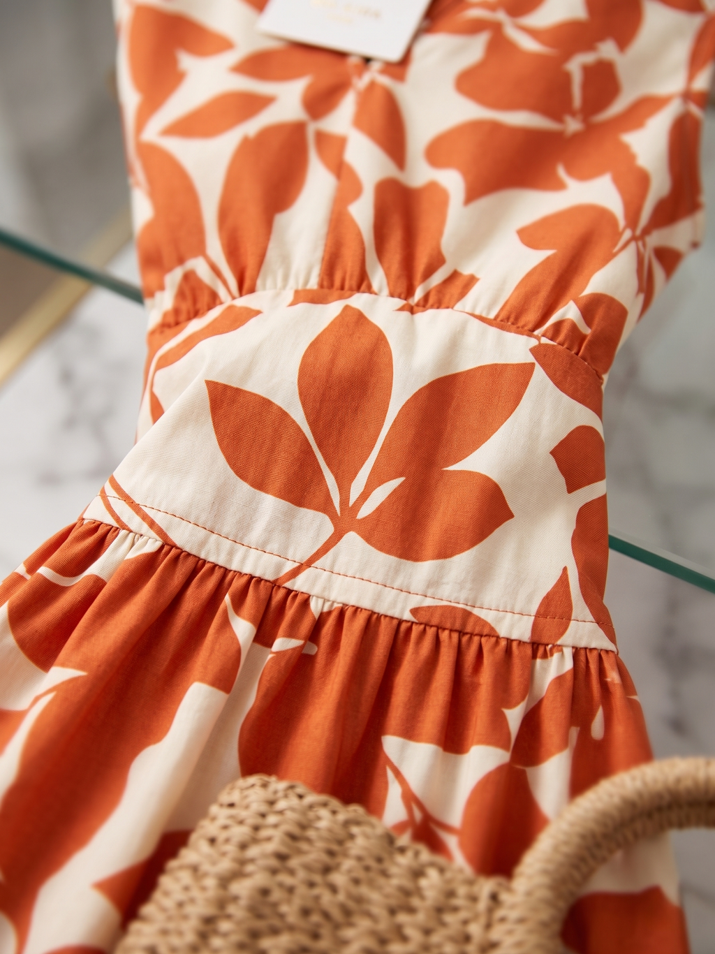 Women's Floral Tiered V-Neck Sleeveless Midi Dress