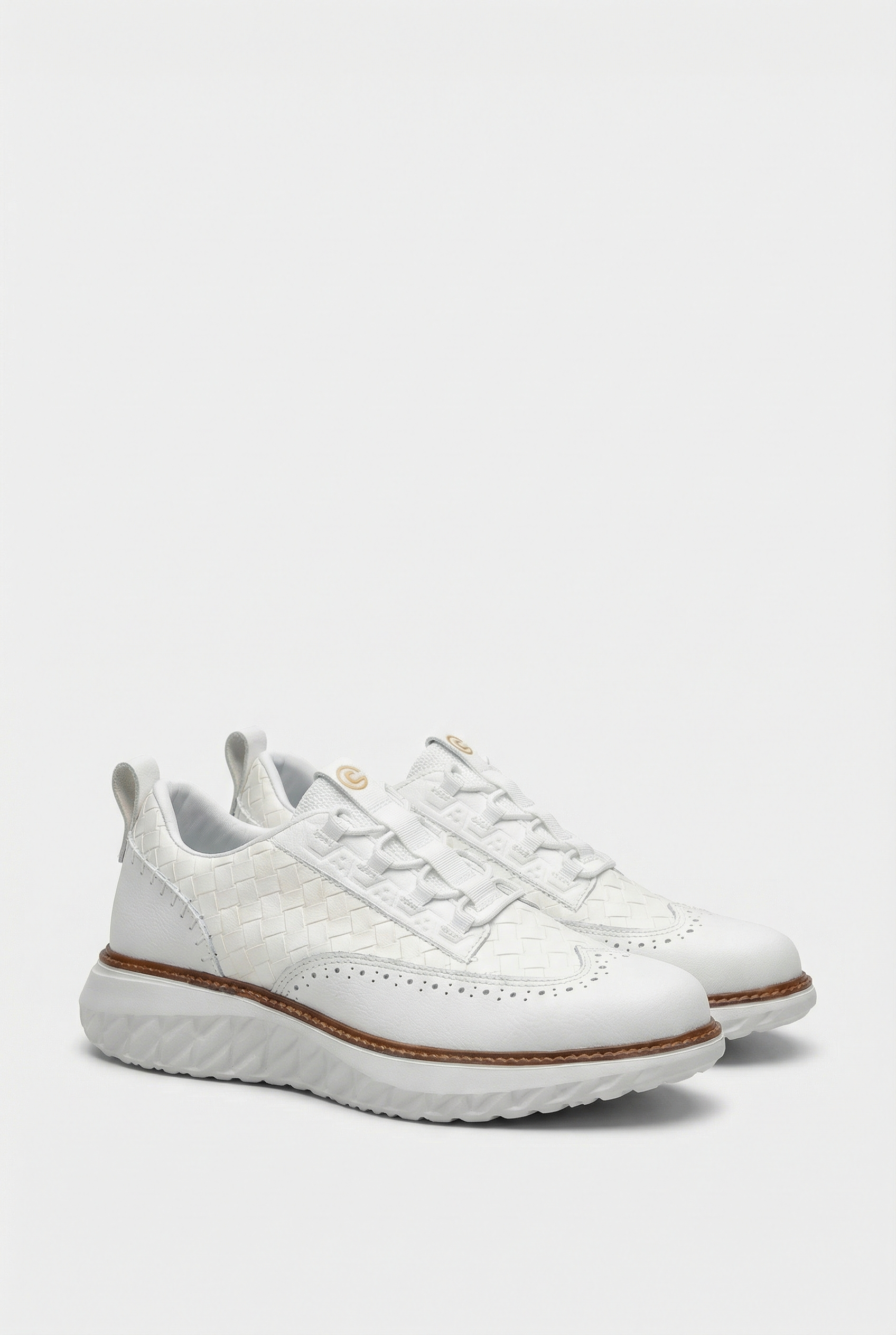 Men's Leather Casual Lace-Up Sneakers