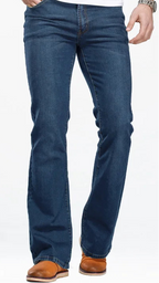 Herren Bootcut-Jeans mit Stretch-Denim Slim Fit Klassischer Alltagsstil