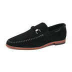 Herrloafers med perforering och slip-on-design