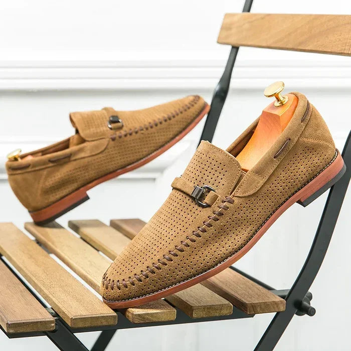 Men's Perforated Slip-On Loafers