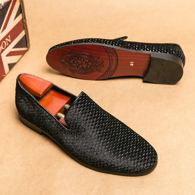 Men's Woven Evening Loafers
