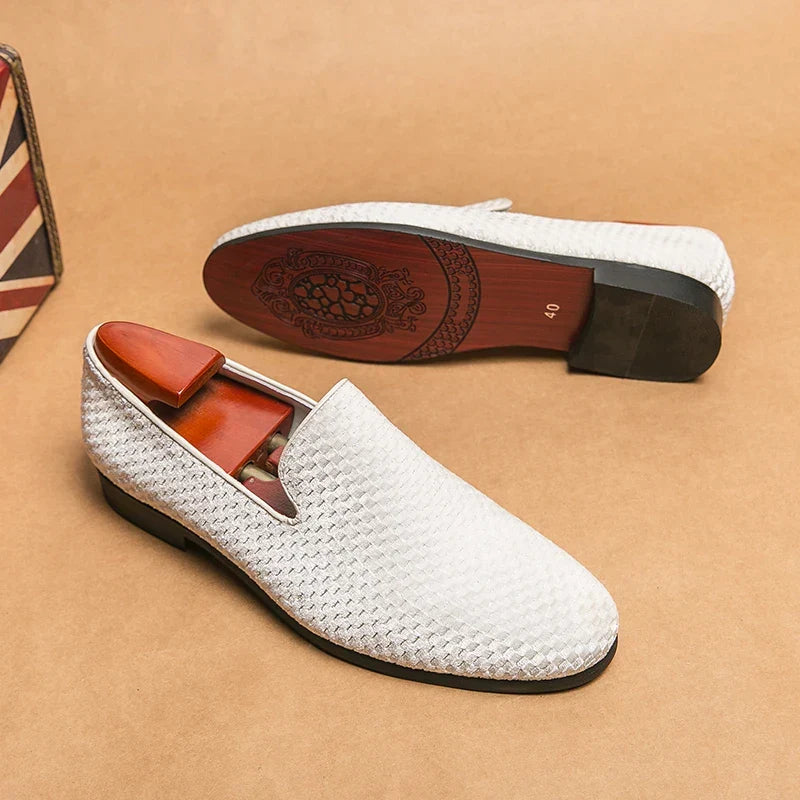 Men's Woven Evening Loafers