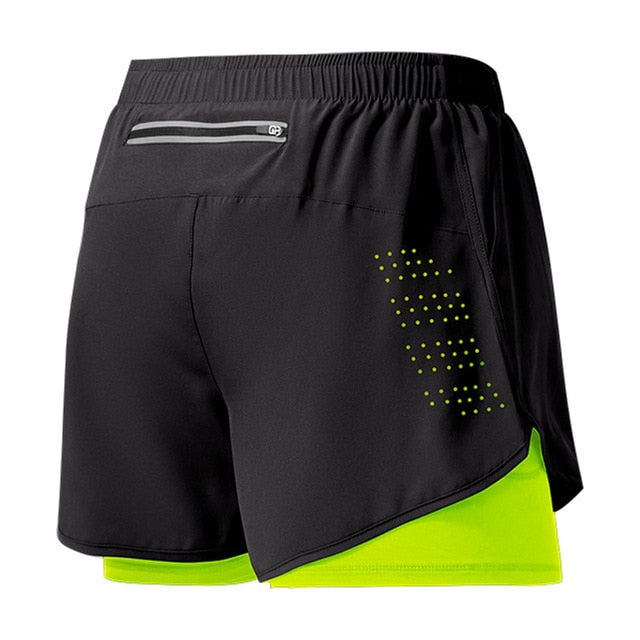 Men's 2-in-1 Athletic Running Shorts
