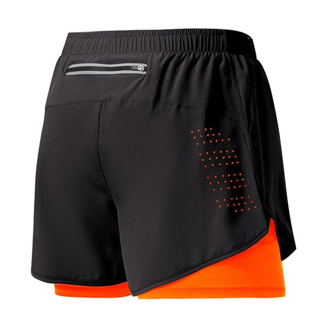 Men's 2-in-1 Athletic Running Shorts