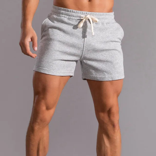 Herren-Jogger-Shorts mit schmaler Passform und Kordelzug
