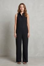 Women's Sleeveless Utility Jumpsuit