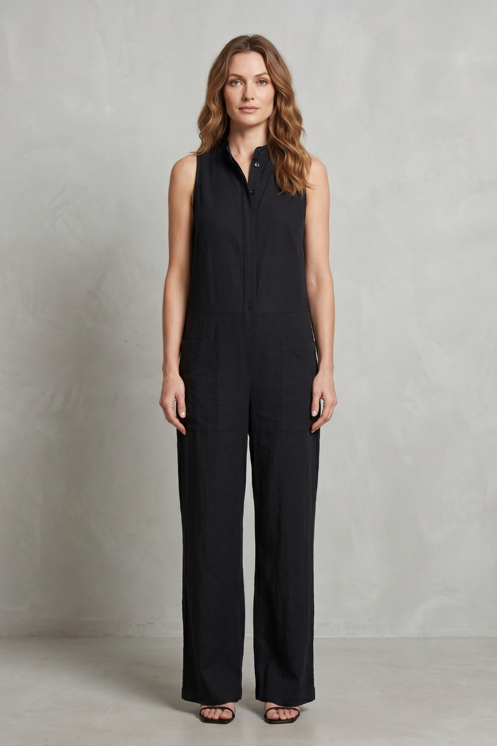 Women's Sleeveless Utility Jumpsuit