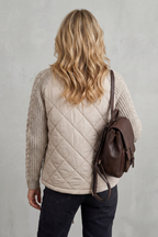 Women’s Quilted Knit Sleeve Jacket