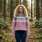 Damenpullover mit nordischem Muster