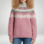 Damenpullover mit nordischem Muster