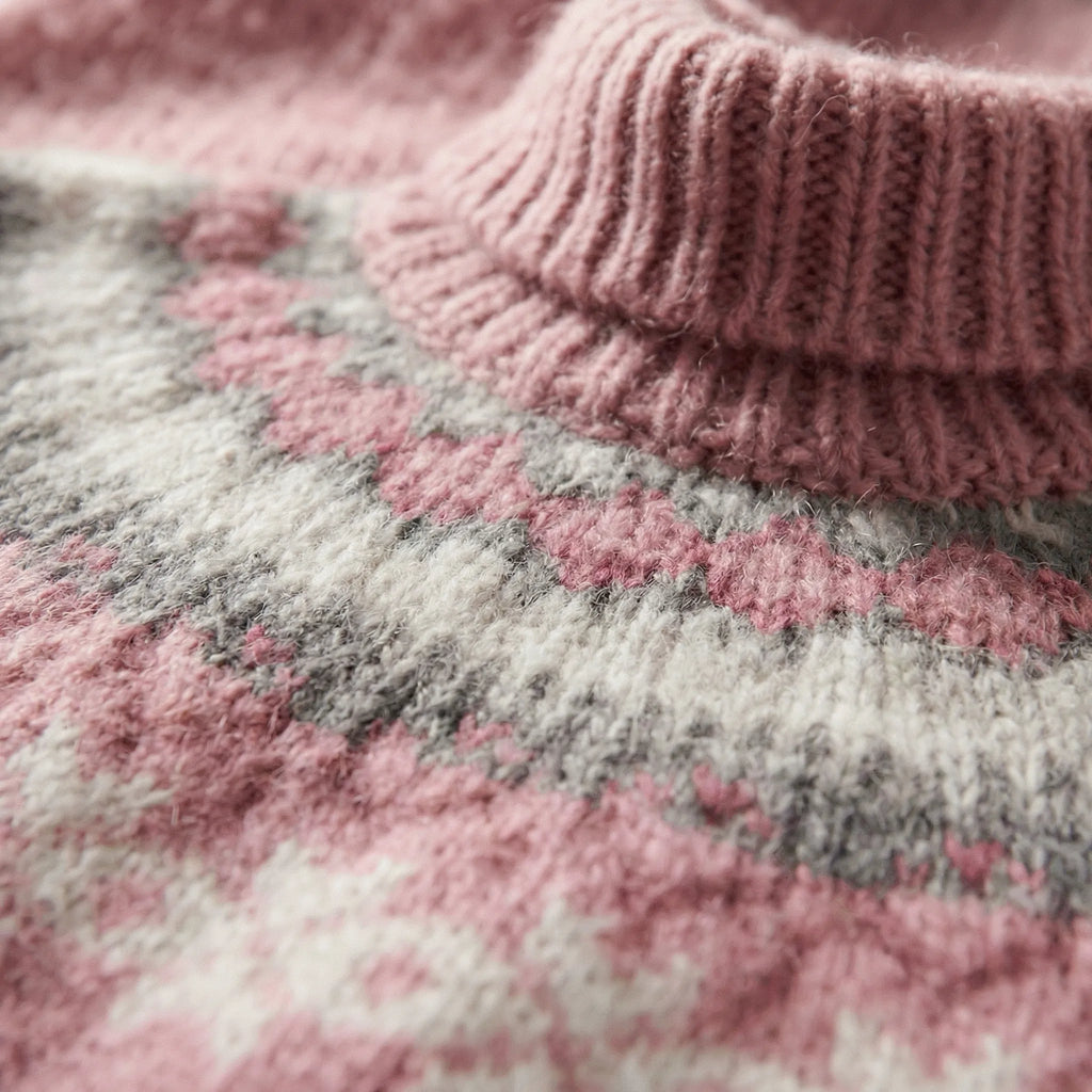Damenpullover mit nordischem Muster