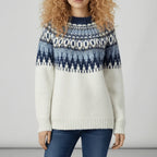 Damenpullover mit nordischem Muster
