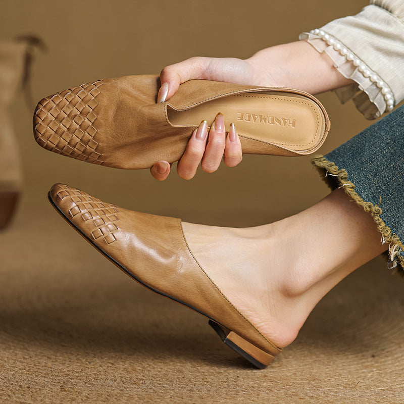 Women’s Woven Toe Flat Mules