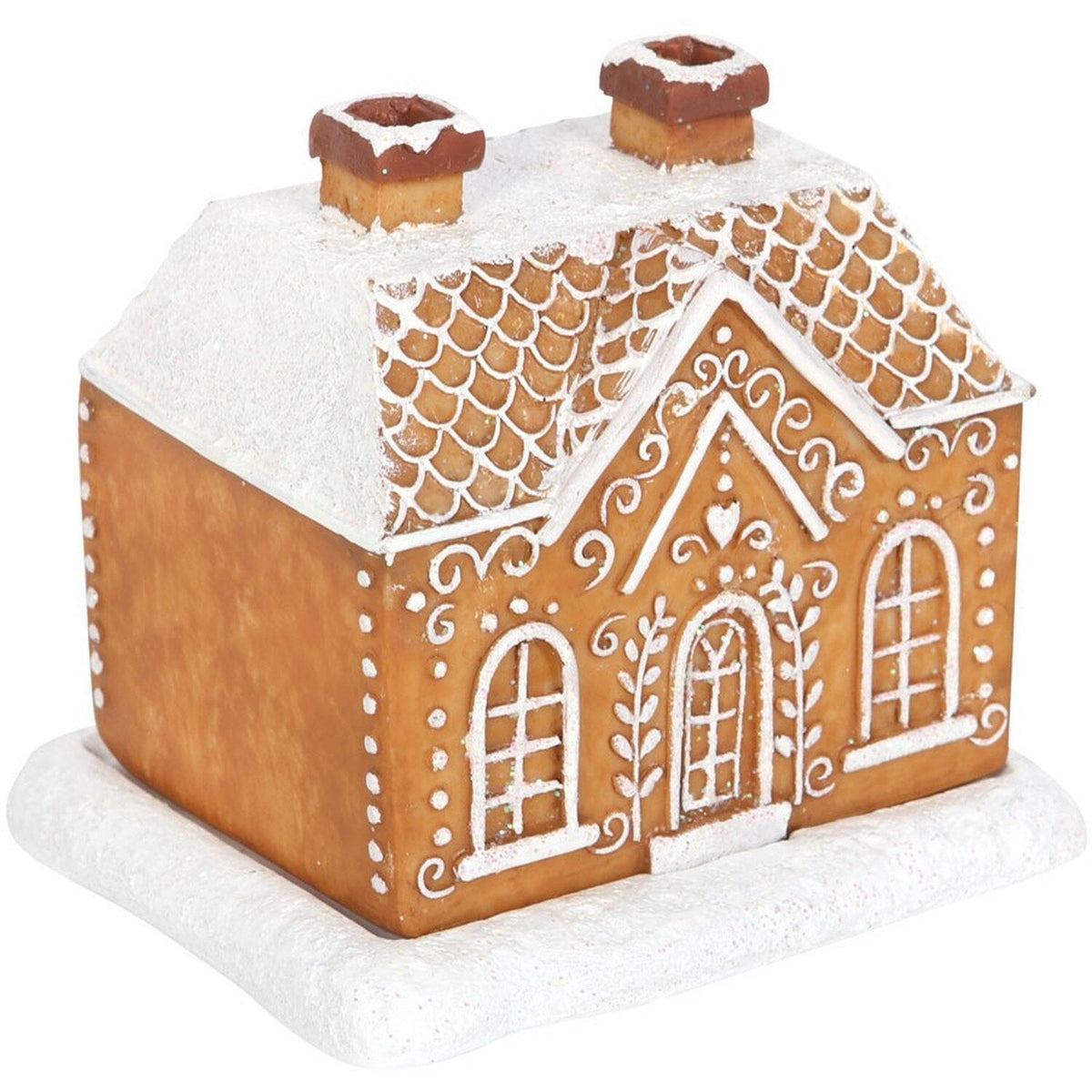 Rökelsebrännare i form av pepparkakshus