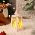 Decoración de farol navideño iluminado