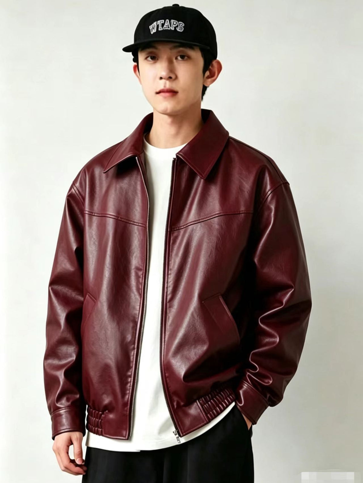 Veste décontractée zippée pour homme