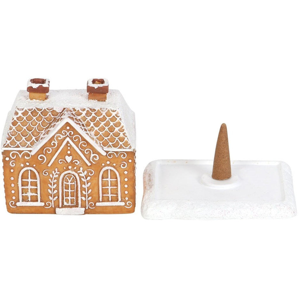 Rökelsebrännare i form av pepparkakshus
