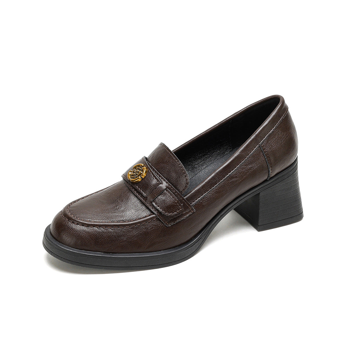 Women’s Block Heel Slip-On Loafers