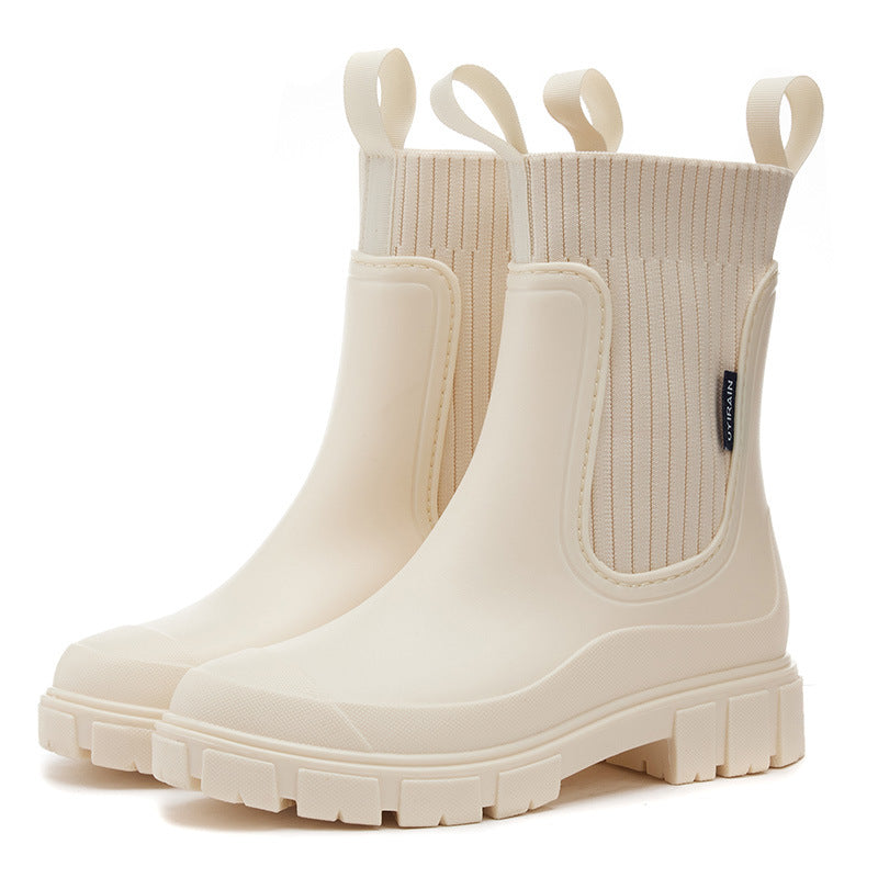 Bottes Chelsea de pluie pour femmes à la cheville