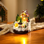 Beleuchtete Weihnachtsdorfdekoration
