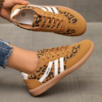 Damskie retro casualowe sneakersy do chodzenia z sznurowaniem