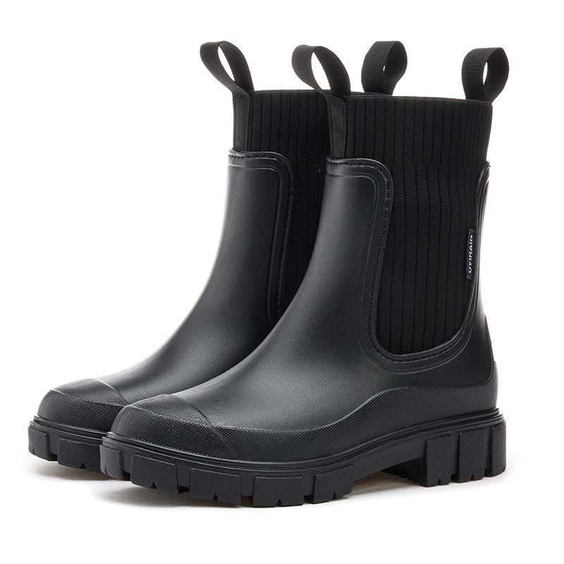 Bottes Chelsea de pluie pour femmes à la cheville