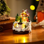 Beleuchtete Weihnachtsdorfdekoration