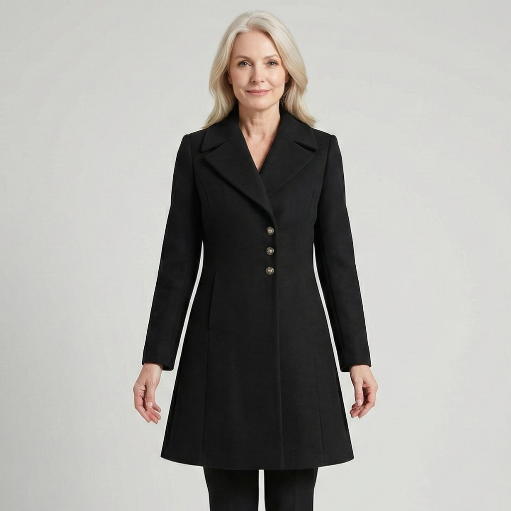 Women's Double-Breasted Tailored Longline Coat