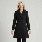 Women's Double-Breasted Tailored Longline Coat