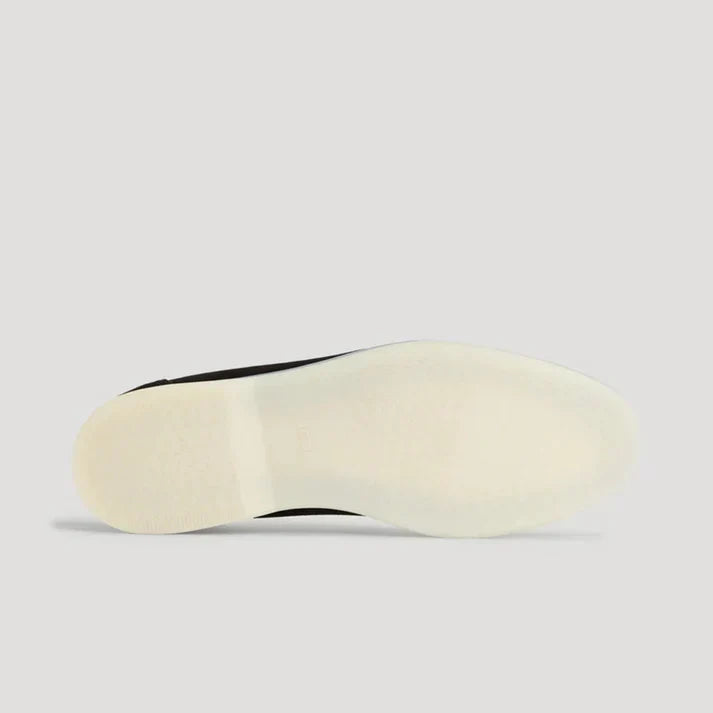 Klassiska penny-loafers i mocka för män