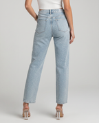Women's Rhinestone Straight-Leg Jeans