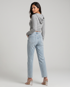 Women's Rhinestone Straight-Leg Jeans