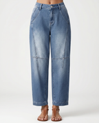 Women's Relaxed Barrel-Leg Jeans