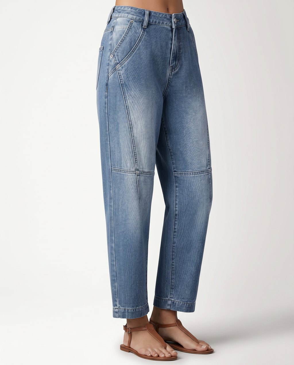 Women's Relaxed Barrel-Leg Jeans