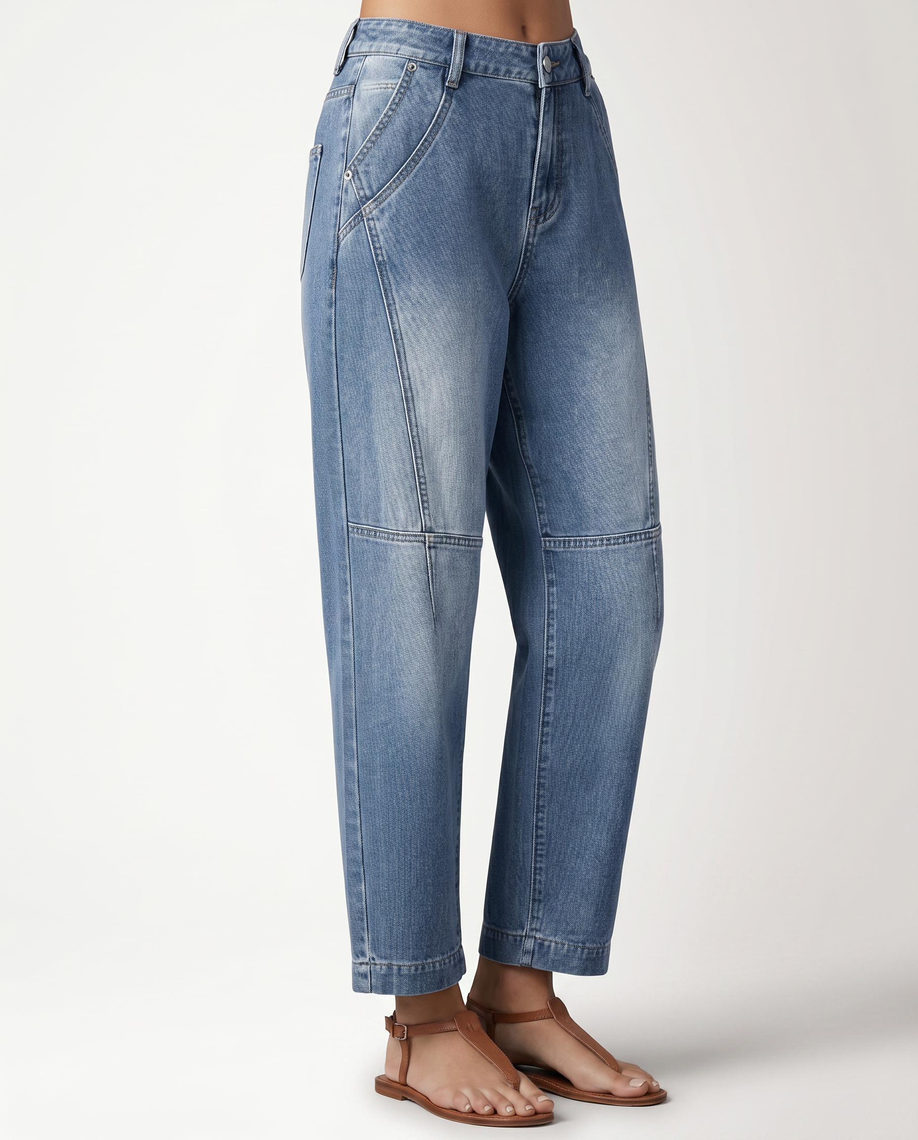 Women's Relaxed Barrel-Leg Jeans