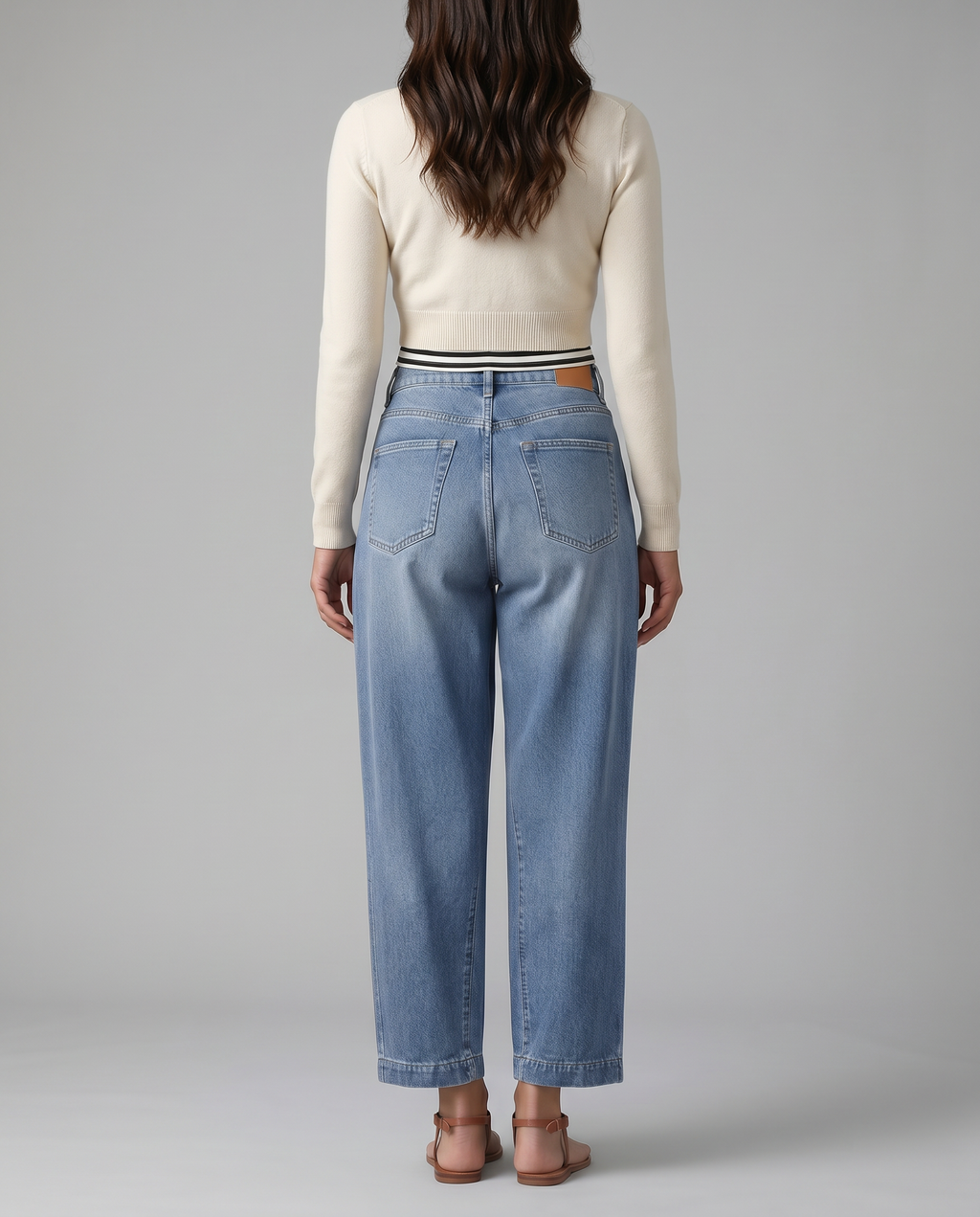 Women's Relaxed Barrel-Leg Jeans