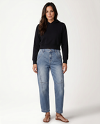 Women's Relaxed Barrel-Leg Jeans