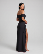 Women's Off-Shoulder Maxi Dress for Elegant Evening and Formal Styling