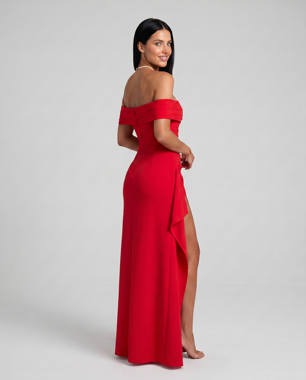 Women's Off-Shoulder Maxi Dress for Elegant Evening and Formal Styling