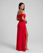 Women's Off-Shoulder Maxi Dress for Elegant Evening and Formal Styling