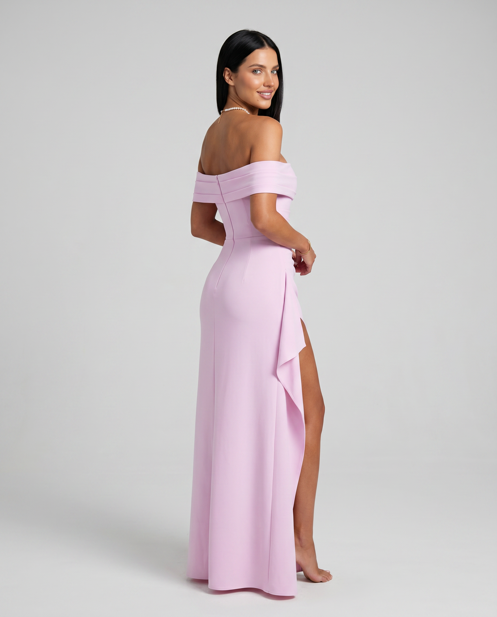 Women's Off-Shoulder Maxi Dress for Elegant Evening and Formal Styling