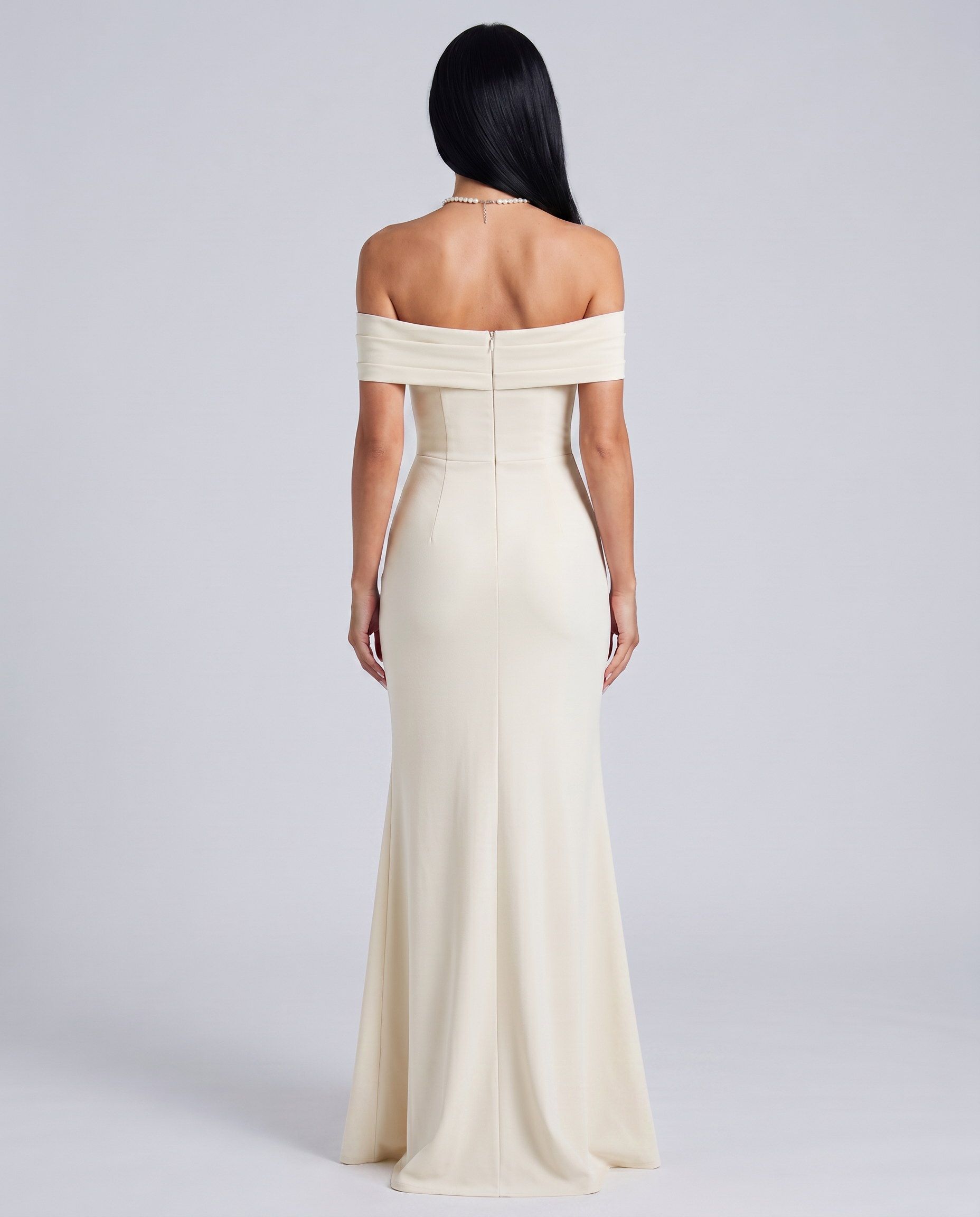 Women's Off-Shoulder Maxi Dress for Elegant Evening and Formal Styling