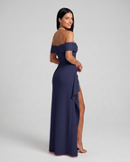 Women's Off-Shoulder Maxi Dress for Elegant Evening and Formal Styling