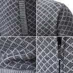 Cardigan testurizzato da uomo con zip
