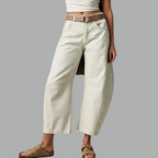 Utilityjeans til kvinder med barrel-leg-pasform